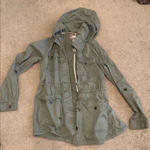 Womens Military Green Cargo Jacket